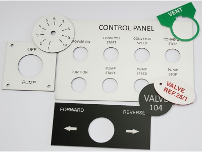 Control Panel Labels