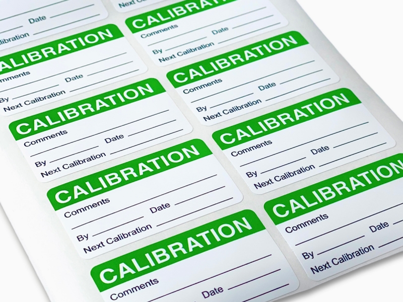 Pre Printed Calibration Labels