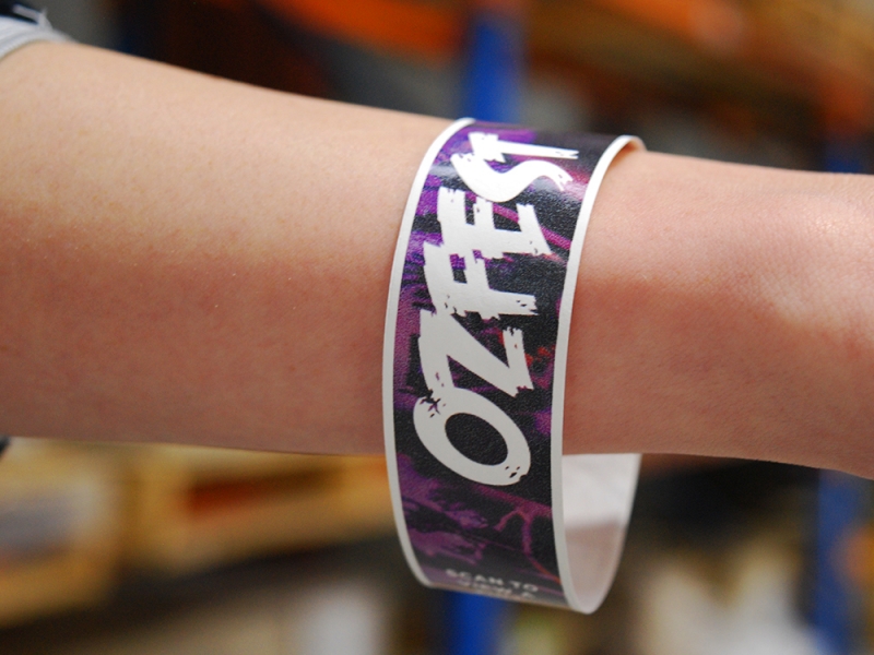 Tyvek Wristbands Australia Custom Made EXELPrint