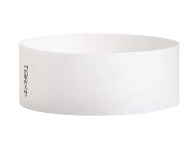 25mm Tyvek Wristbands - White