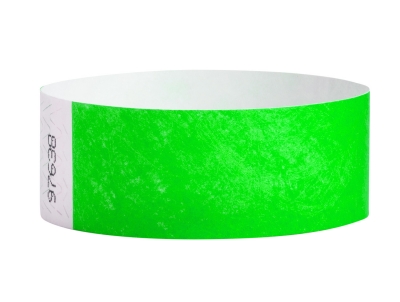 25mm Tyvek Wristbands - Neon Green