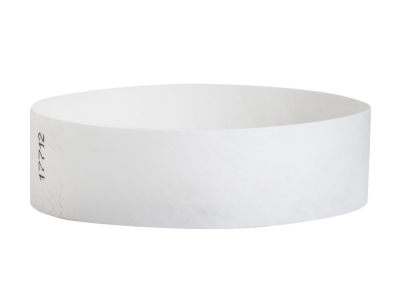 19mm Tyvek Wristbands - White