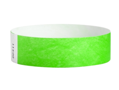 19mm Tyvek Wristbands - Neon Green
