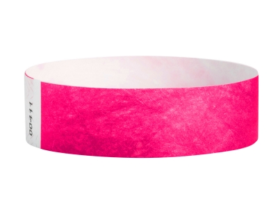 19mm Tyvek Wristbands - Neon Pink