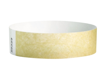 19mm Tyvek Wristbands - Gold