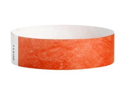 19mm Tyvek Wristbands - Coral Red