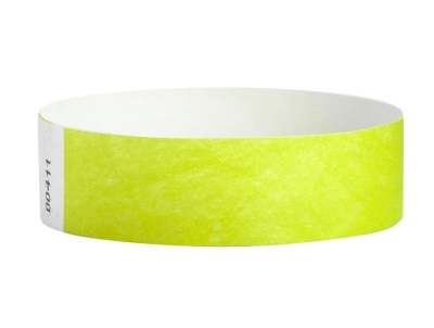 19mm Tyvek Wristbands - Lime Green