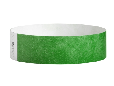 19mm Tyvek Wristbands - Kelly Green