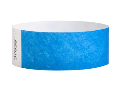 25mm Tyvek Wristbands - Neon Blue