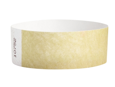 25mm Tyvek Wristbands - Gold