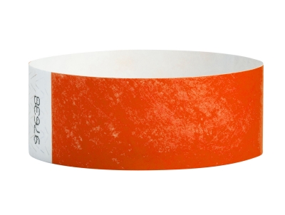 25mm Tyvek Wristbands - Coral Red