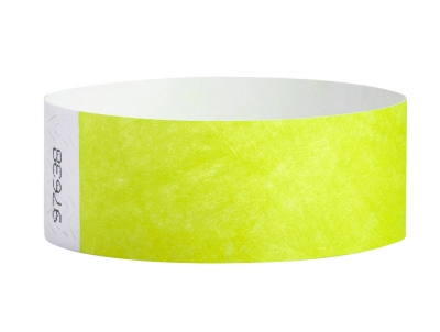 25mm Tyvek Wristbands - Lime Green