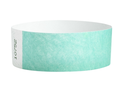 25mm Tyvek Wristbands - Aqua