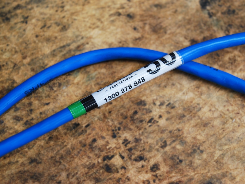 Wrap Around Labels For Cables Cords Wires Self Laminating EXELPrint