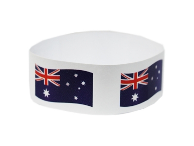 Tyvek Wristbands- Australian Flag