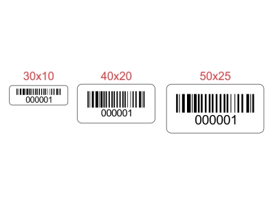 Stock Barcode Asset Labels