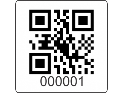 Stock QR Code Asset Labels