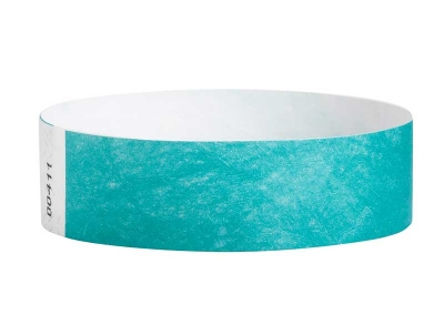 19mm Tyvek Wristbands - Caribbean Blue