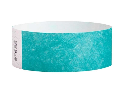 25mm Tyvek Wristbands - Carribean Blue