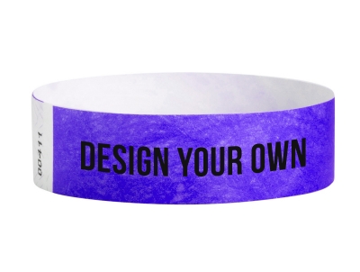 19mm Tyvek Wristbands - Purple