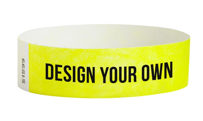 Custom Tyvek Wristbands 19mm