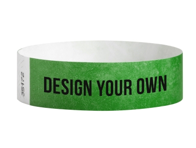 19mm Tyvek Wristbands - Kelly Green