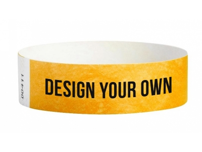 19mm Tyvek Wristbands - Goldenrod