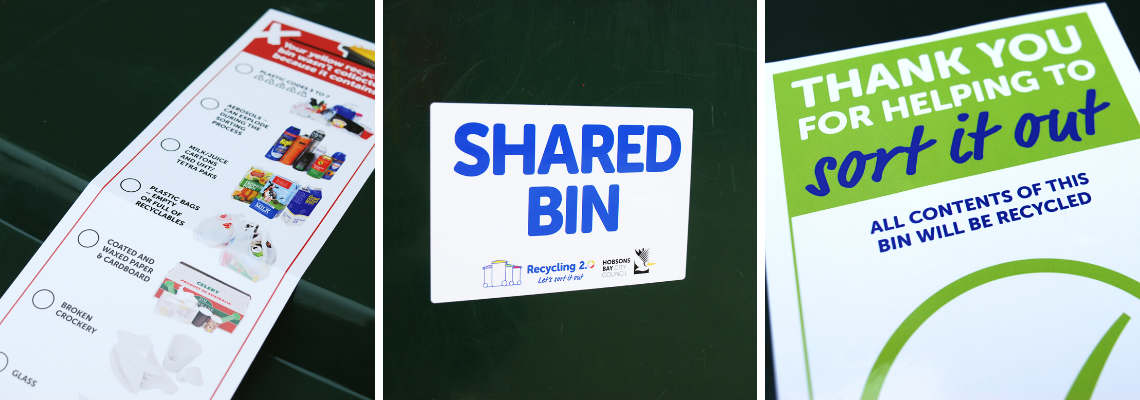 EXELPrint Recycling Bin Label Options 